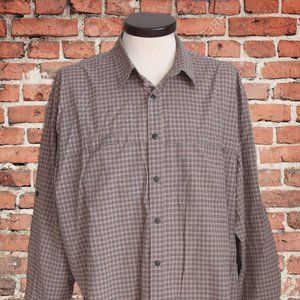 GH Bass Shirt Brown Mesh Collar Size XXL